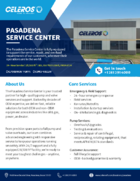 Pasadena Service Center Flyer