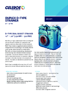 Duplex D-Type Strainer 10"-20"